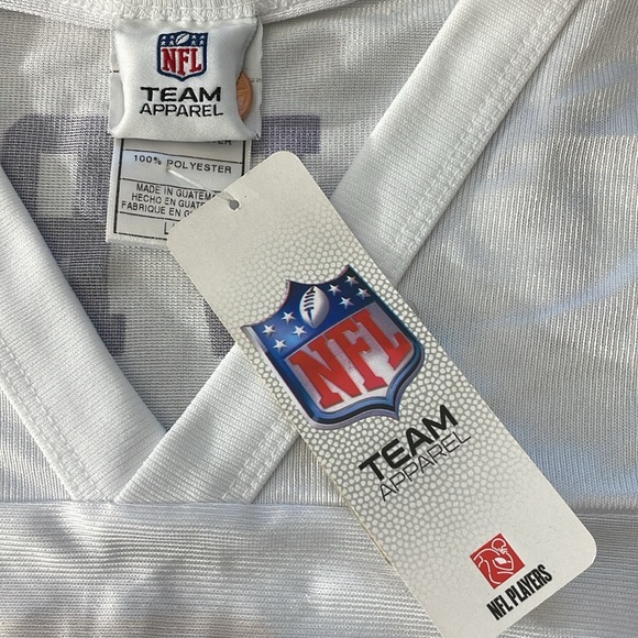 NFL Favre 4 MN Vikings Brett Favre Minnesota Jersey Mens Size L White New - Picture 4 of 10